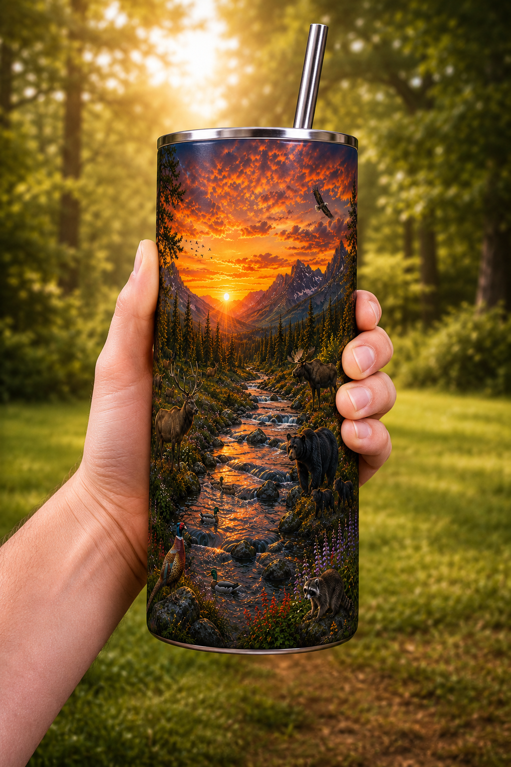 Wildlife Mountain Sunset Collection