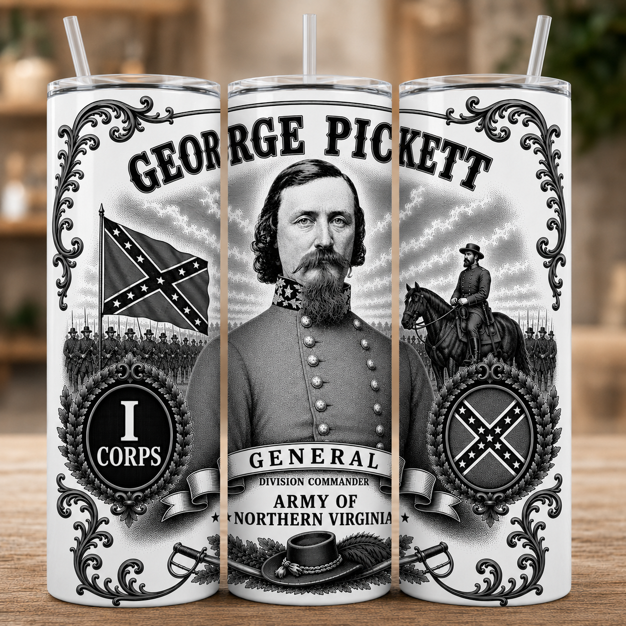 George Pickett Civil War Tumbler
