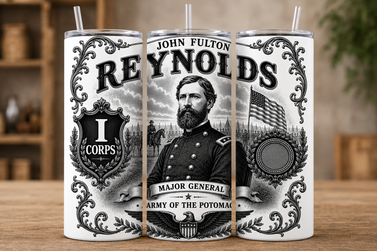 John F. Reynolds Civil War Tumbler