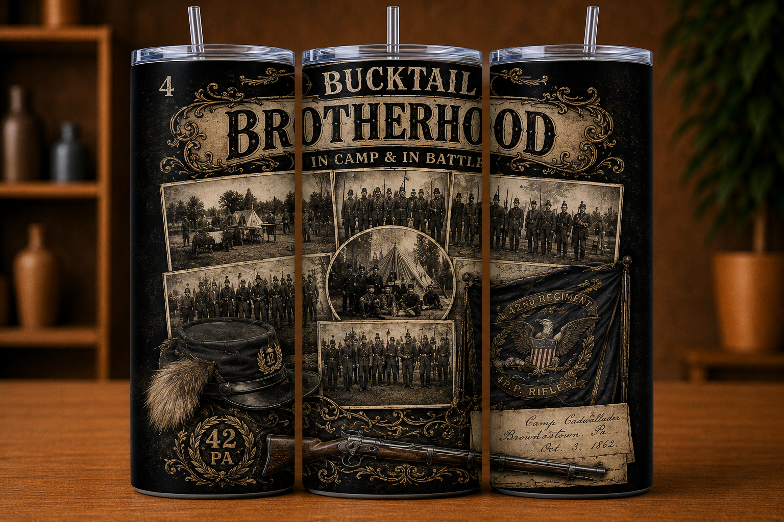 Bucktail Brotherhood Civil War Tumbler