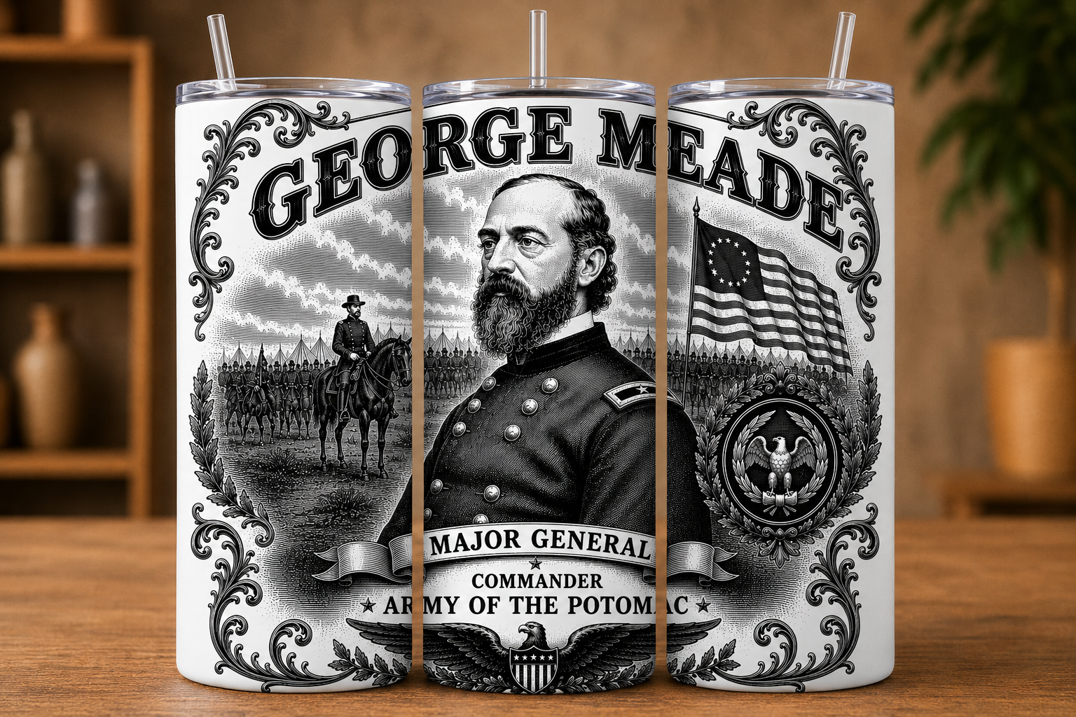 George G. Meade Civil War Tumbler