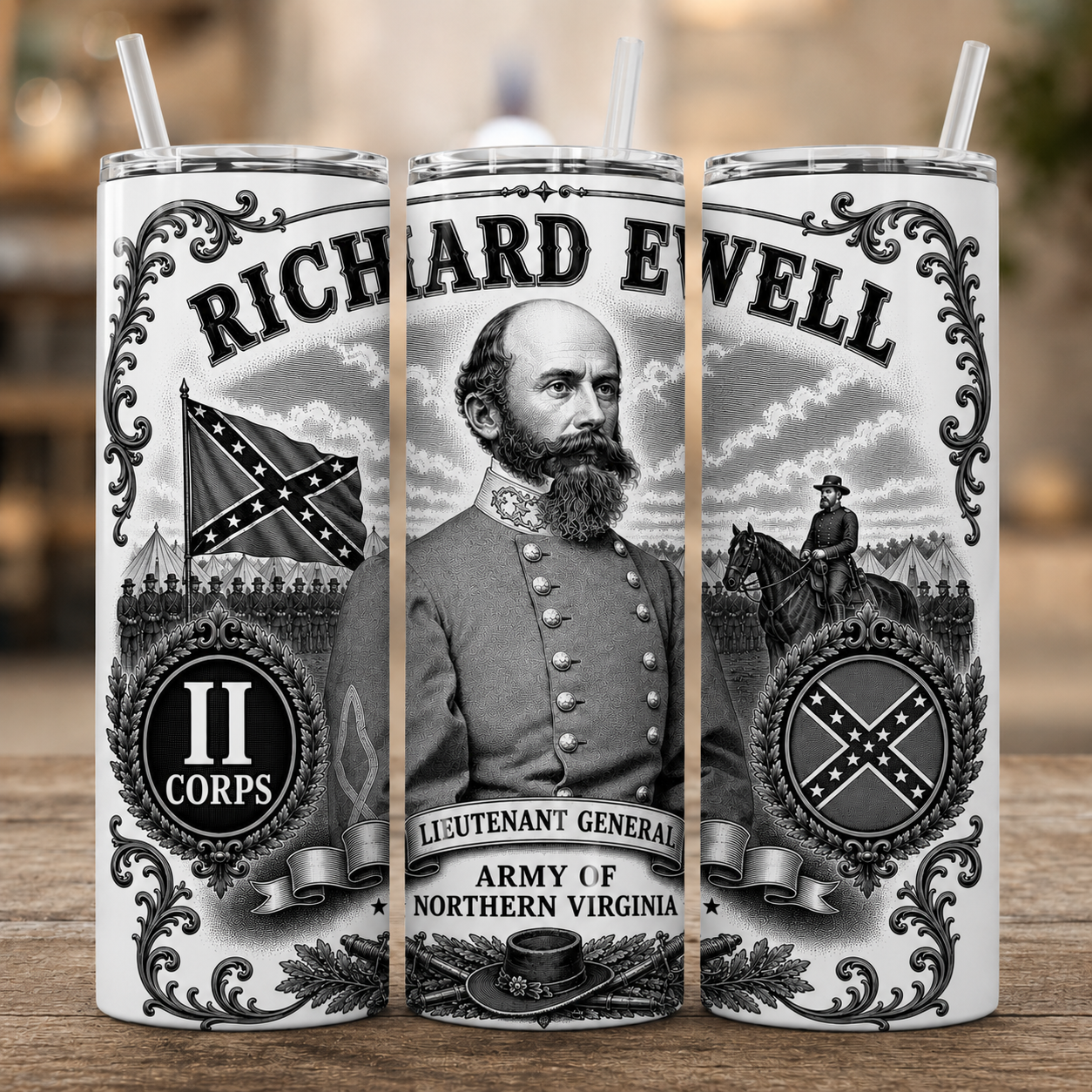 Richard S. Ewell Civil War Tumbler