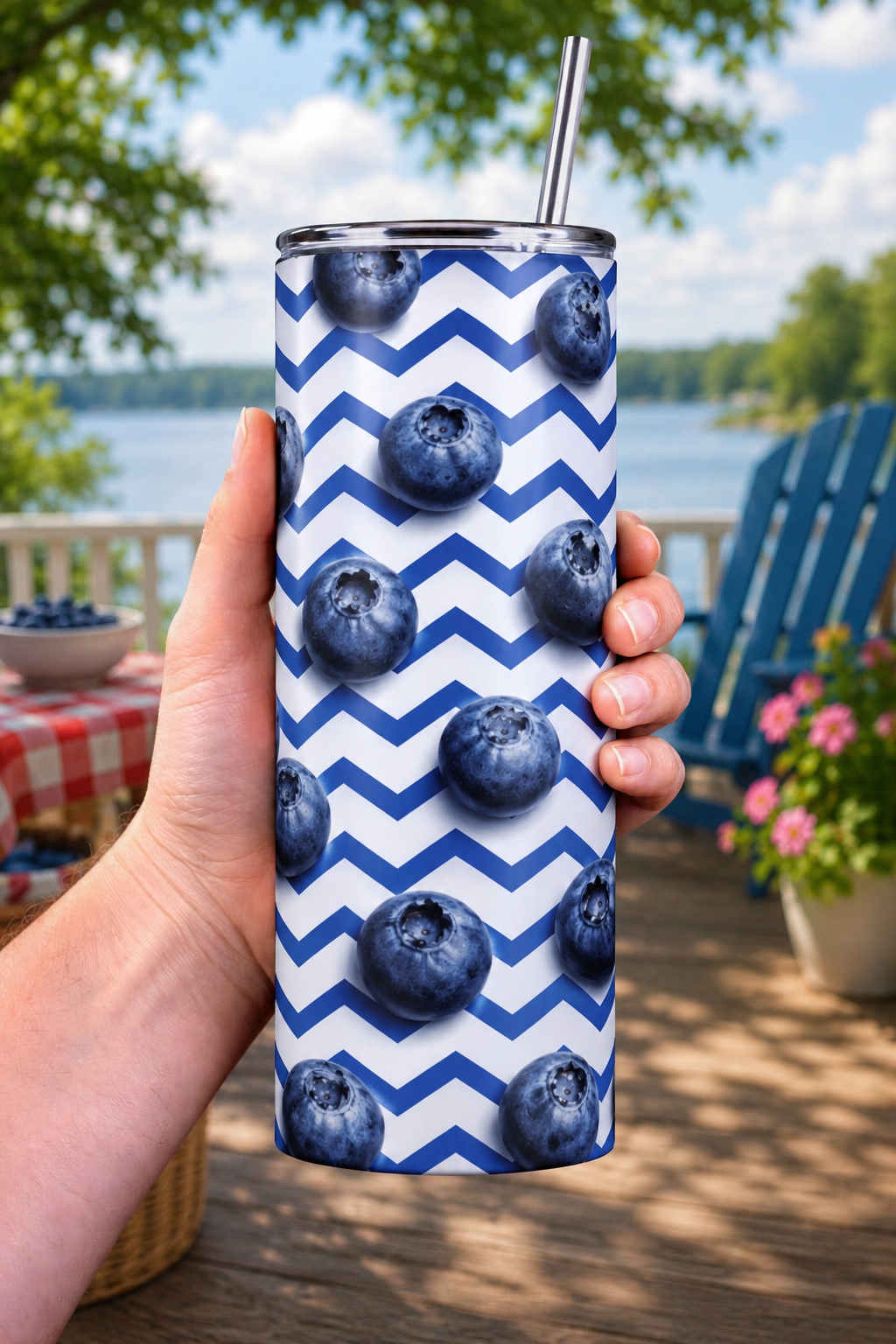 Blueberry Chevron Collection