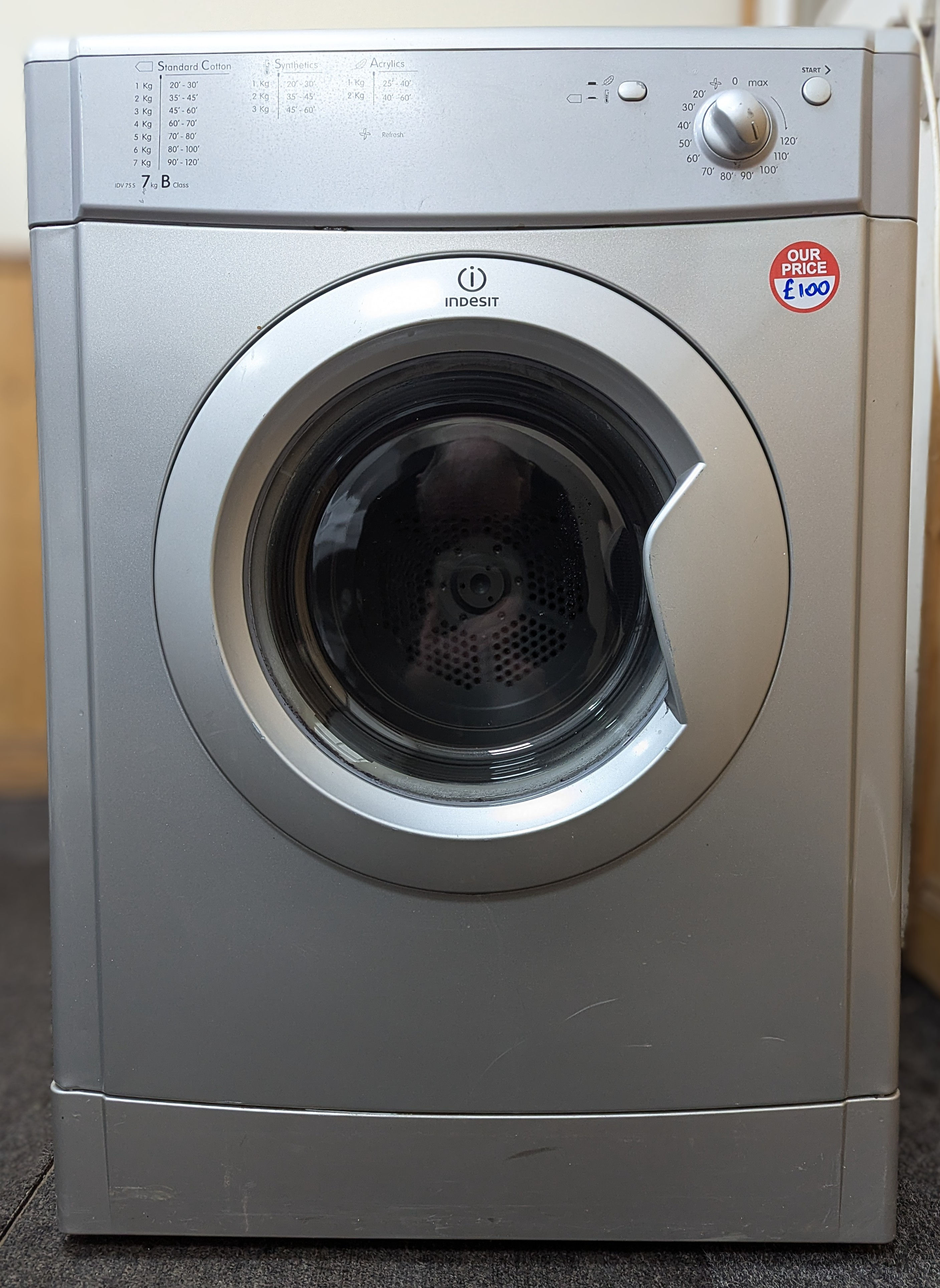 Indesit IDV75S  7 kg vented dryer