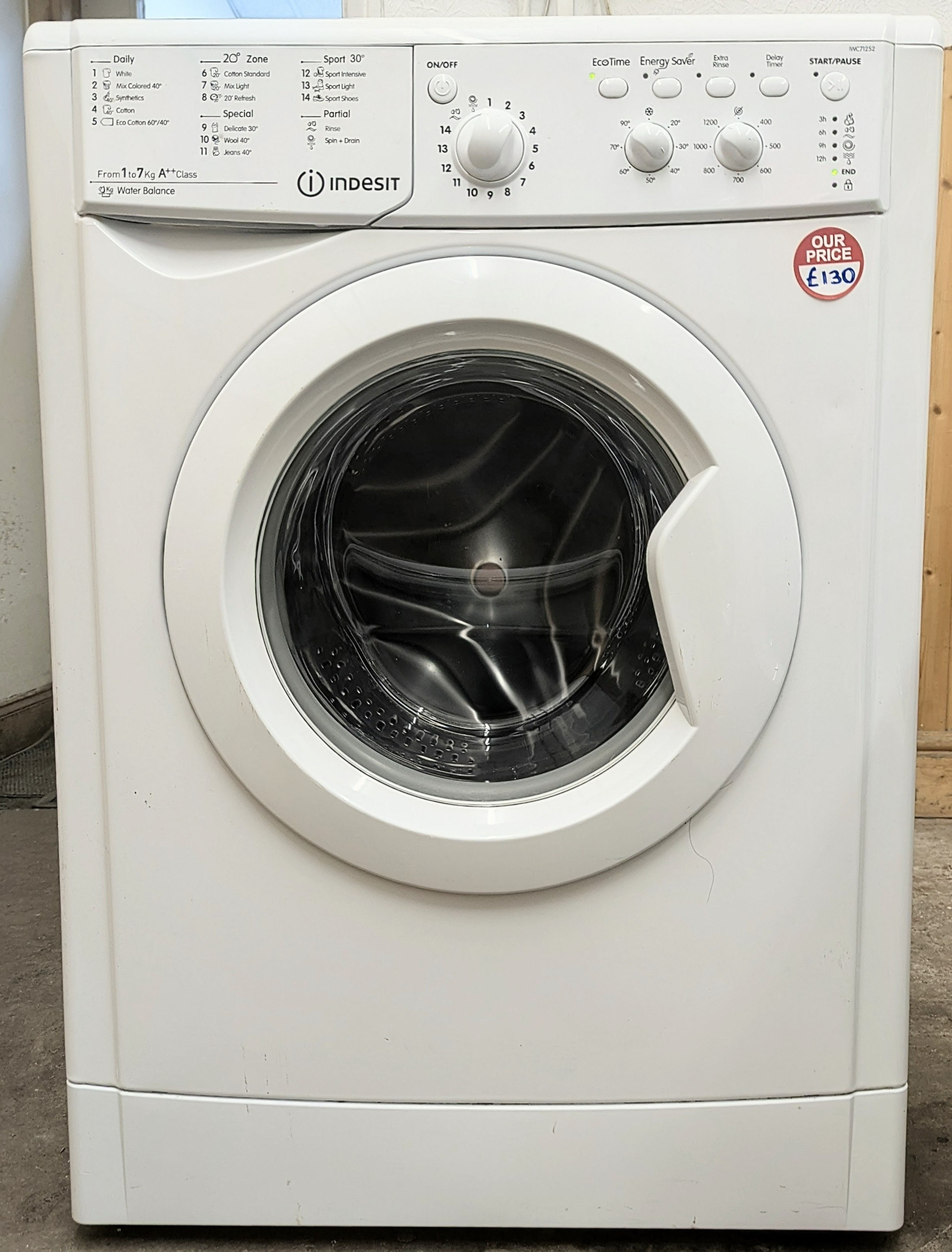 Indesit IWC71252ECO 7kg washing machine