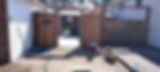 wooden fence with a gate