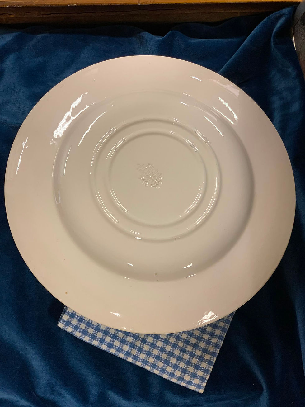 Thumbnail: English Ironstone Tableware Bord Bloemen Blauw