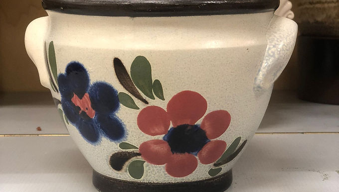 Vintage Steengoed Zout Geglazuurde