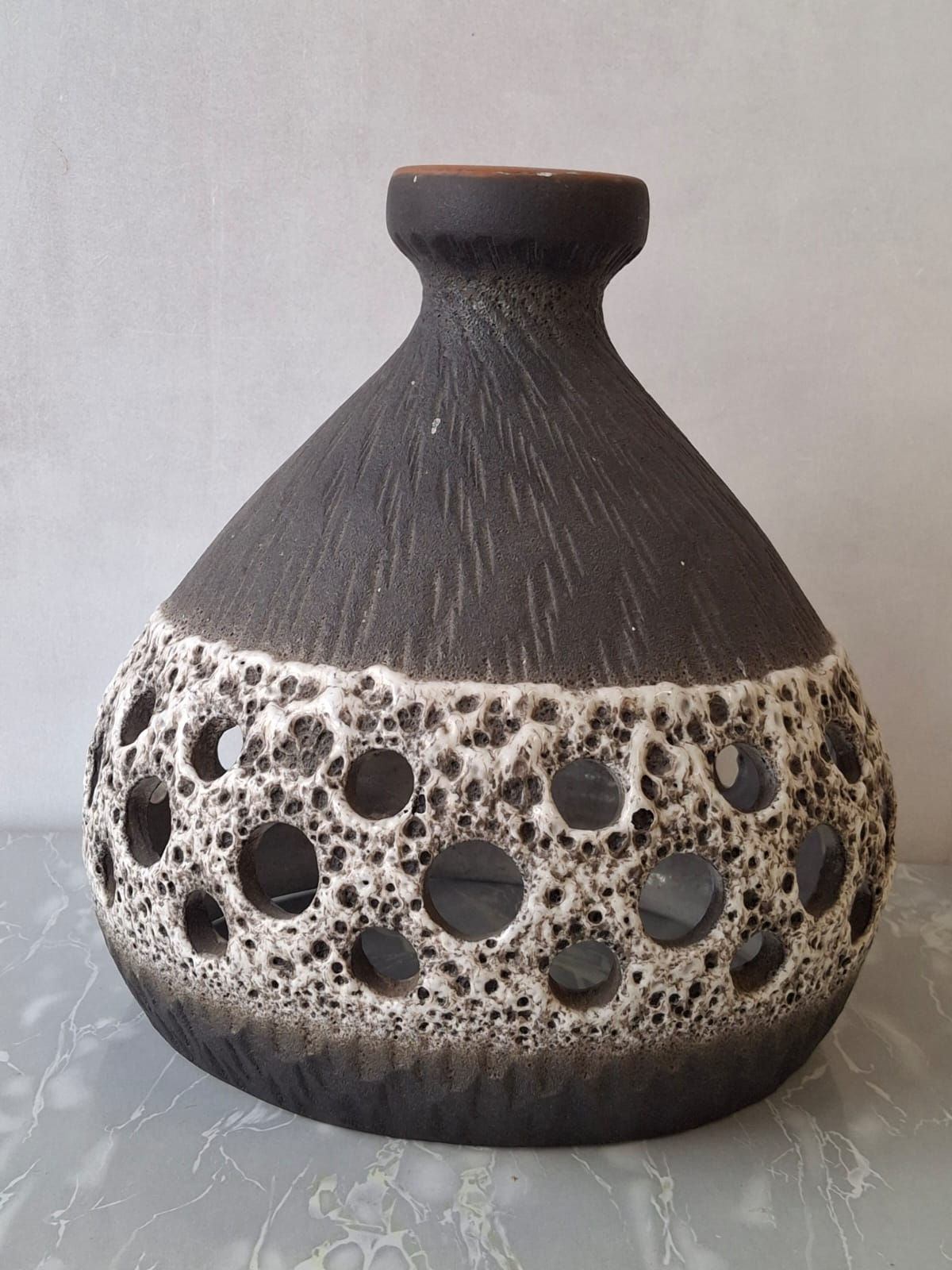 Vintage hanglamp hollands keramiek