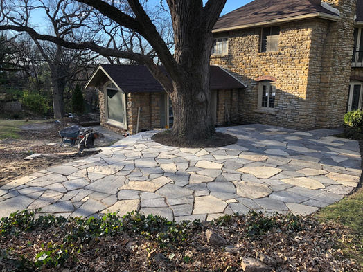 stone patio