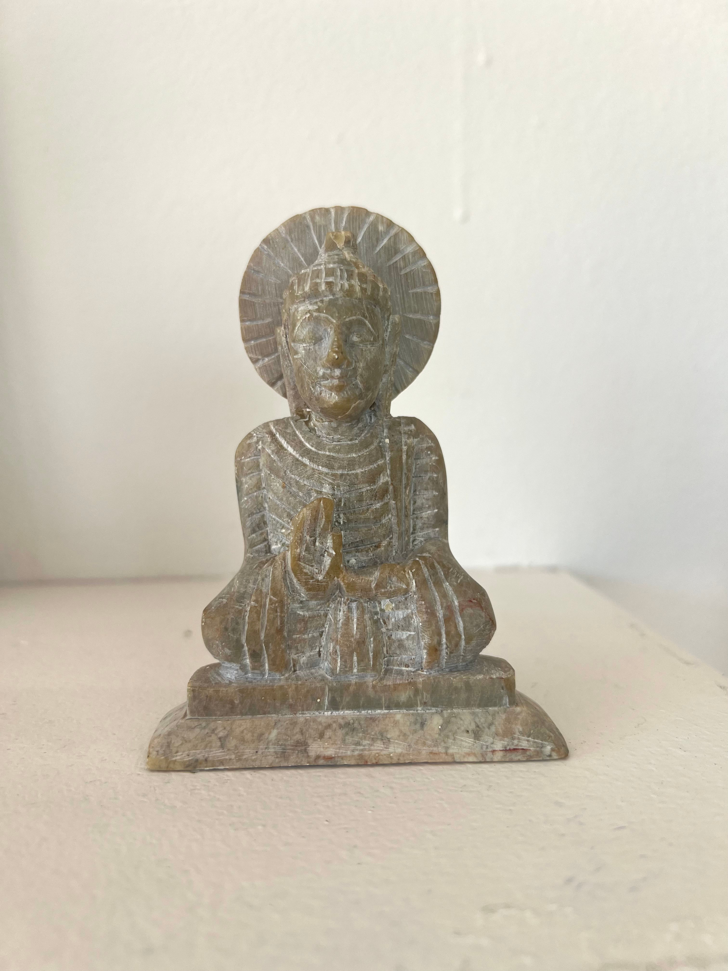 Handmade Soapstone Buddha Murti