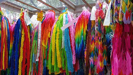Folded Paper Cranes