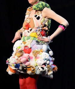'Alternative materials' project - stuffed animal dress 3