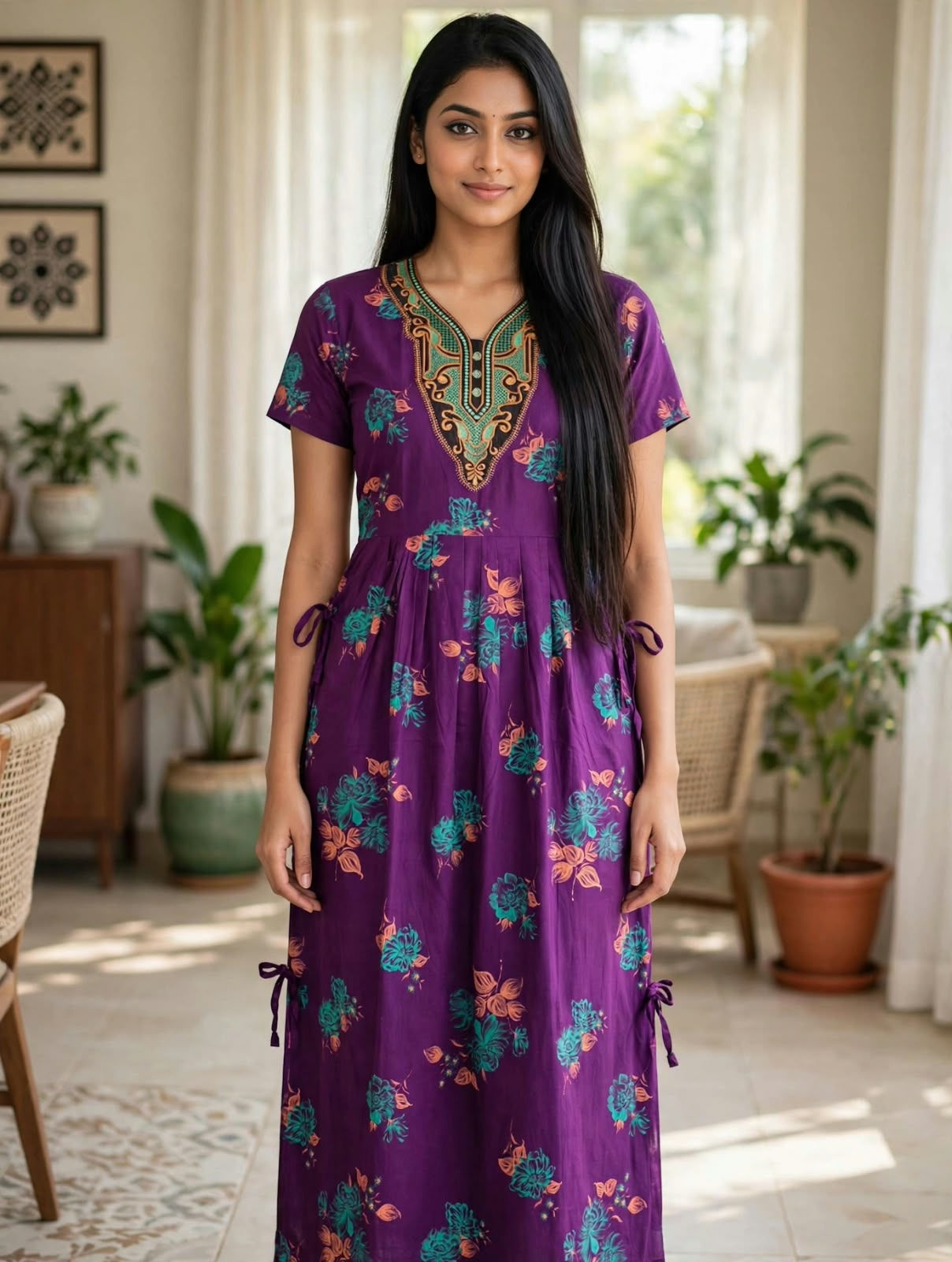 Premium Alfine Cotton Nighty