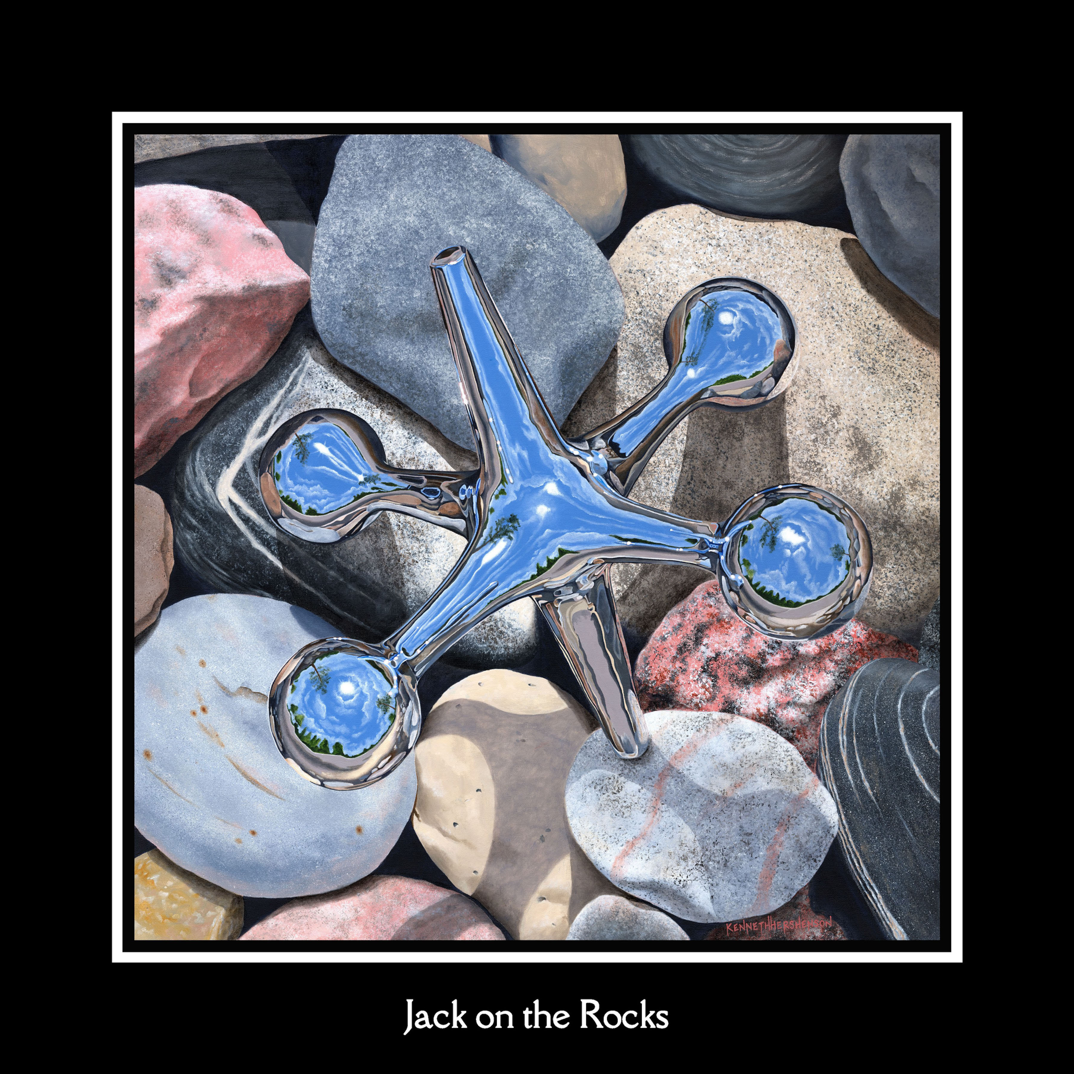 Jack on the Rocks - Album Print
