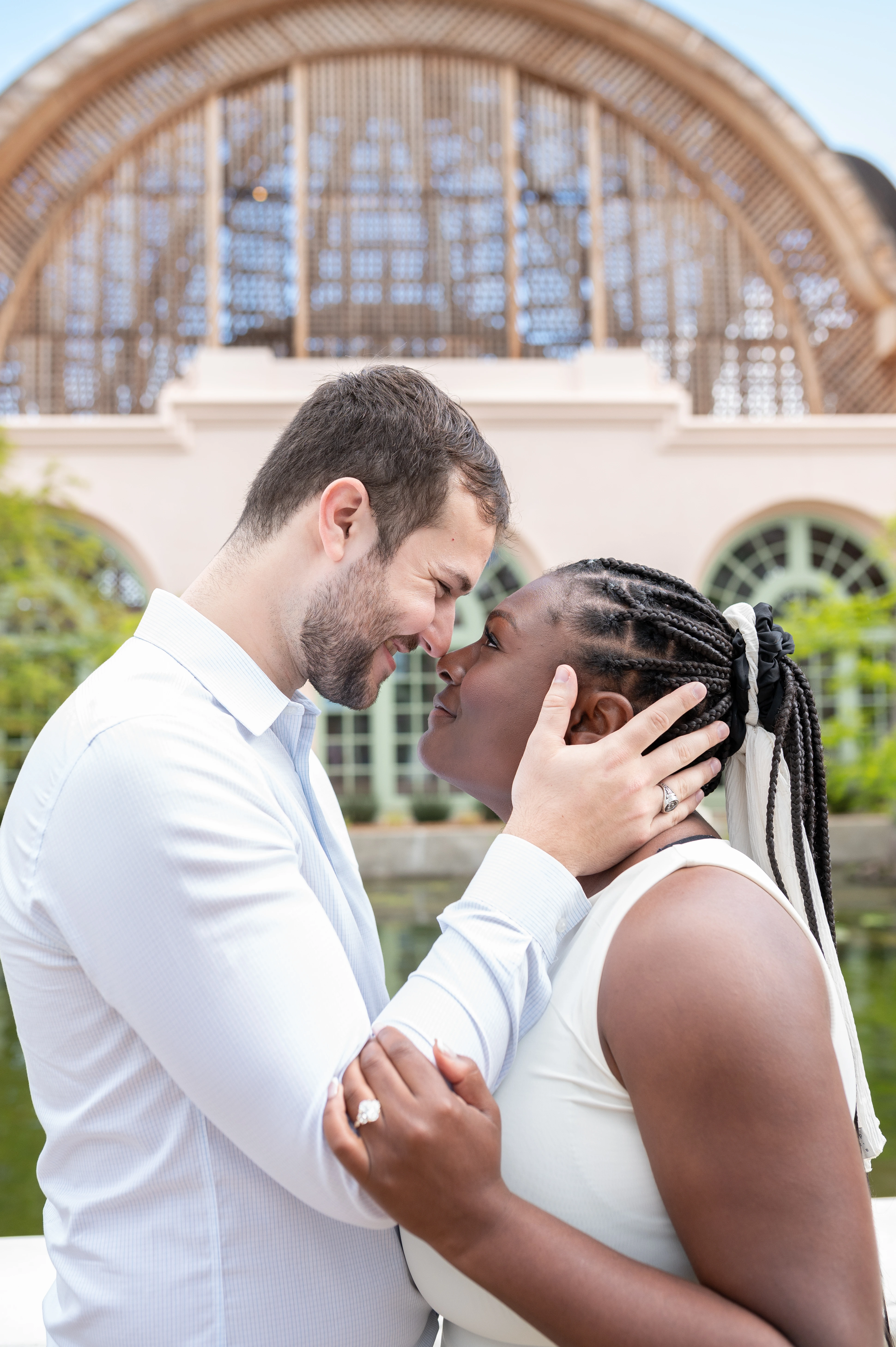 candid proposal photography Balboa Park San Diego