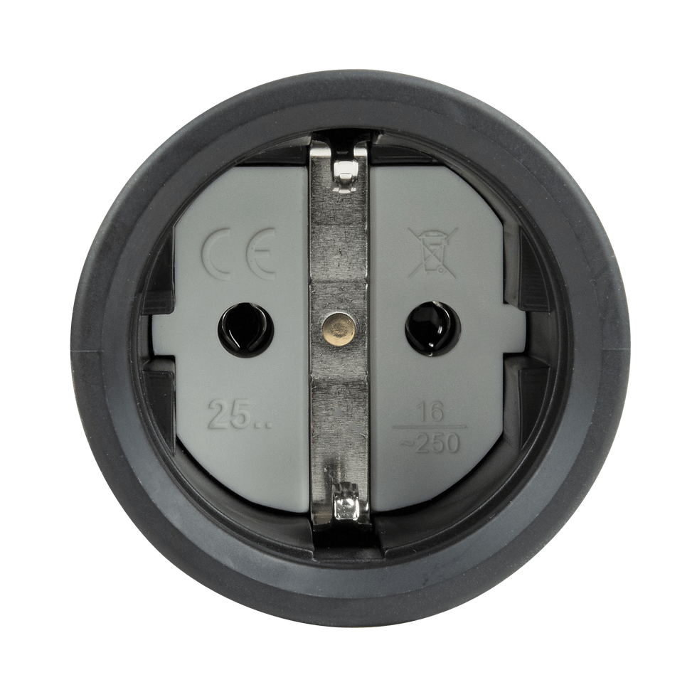 PCE Rubber Schuko Connector Female - Presa Schuko 250V IP44