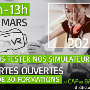 Portes ouvertes BTP CFA Picardie – Rendez-vous le 14 mars 2026 à Amiens, Agnetz et Laon
