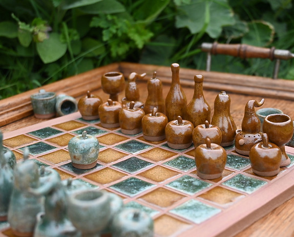 jeux échecs céramique création originale