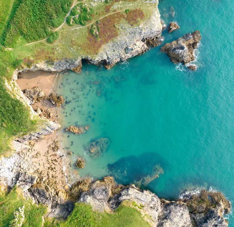 The dramatic Pembrokeshire coastline captured by drone