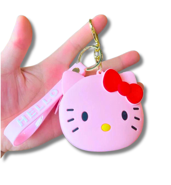 Thumbnail: Hello Kitty Zippered Pouch Keychain