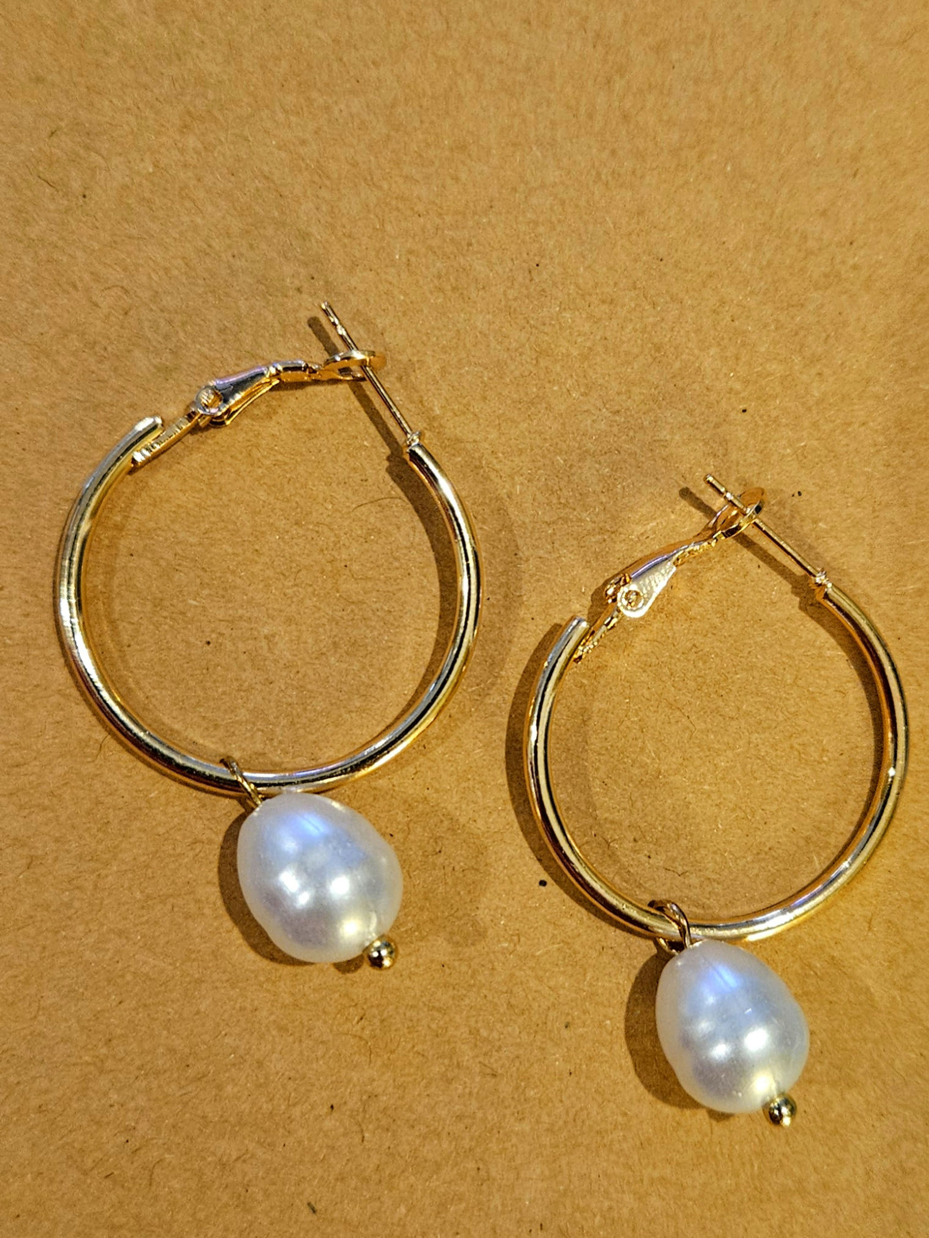Pearl earrings