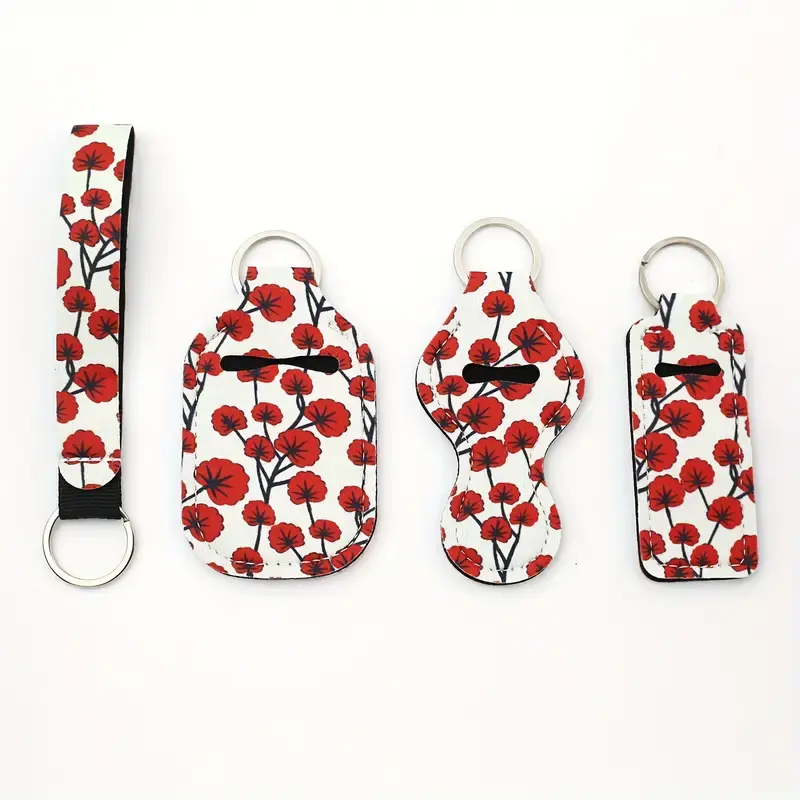 Thumbnail: 4 Piece Neoprene Keychain Sets
