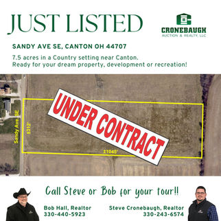 7.5 Acres of Gently Rolling Open Land Sandy Ave SE, Canton, Ohio 44707