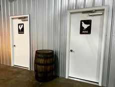 Ragtown Coop Wedding & Event Center Men's & Women's Bathrooms