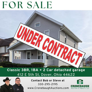 Dover School District
Detached 2 car garage
412 E 5th St, Dover