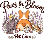 Paws in Bloom Pet Care logo