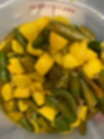 fresh lemons and green chili pickle