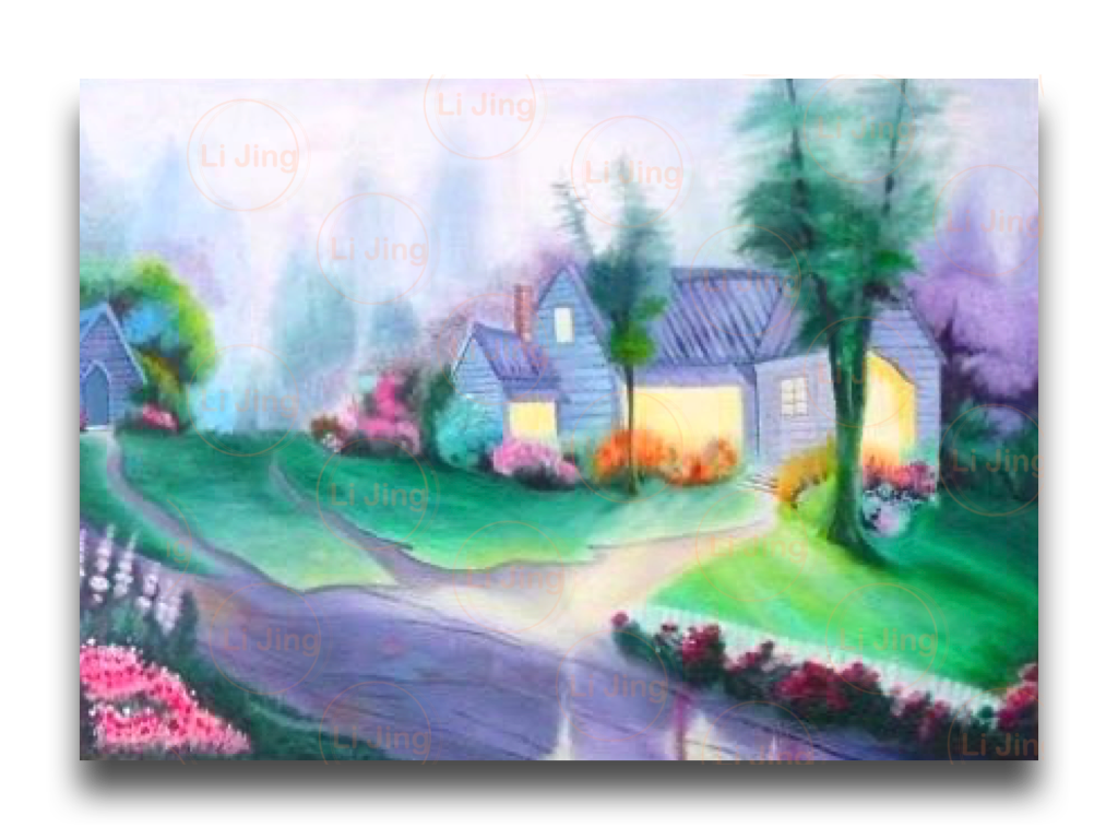 Canvas Print of Cosy House