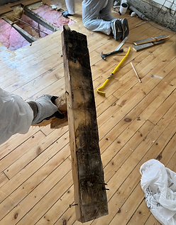 Mold damage discovered behind wall during home renovation – remediation services by 519 Home Repair & Reno in London Ontario