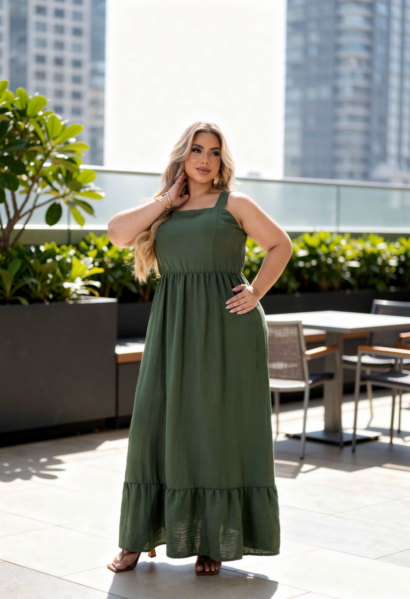 Miniatura: Vestido íris Verde