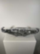 Blackn and White Viking Dish