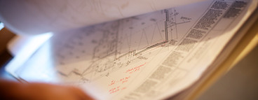 looking through plans