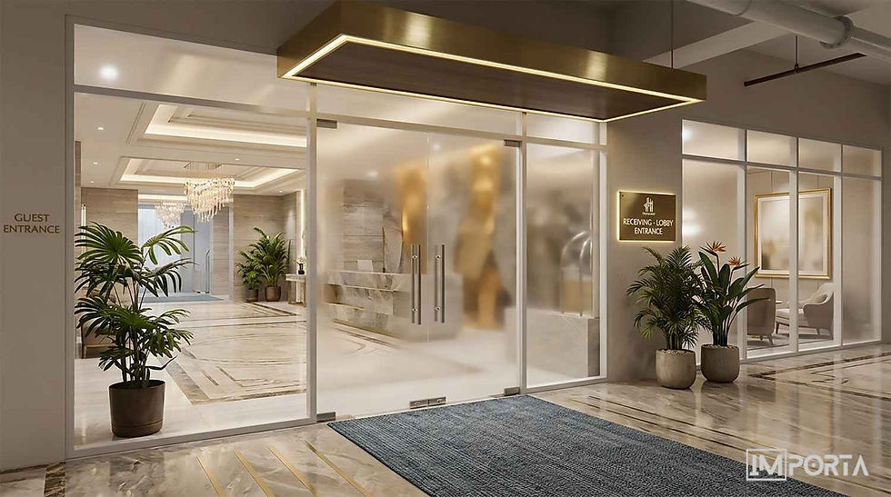 smoked sandblasted glass pivot door 12mm dubai importa