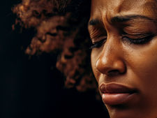 Depressed Black Woman