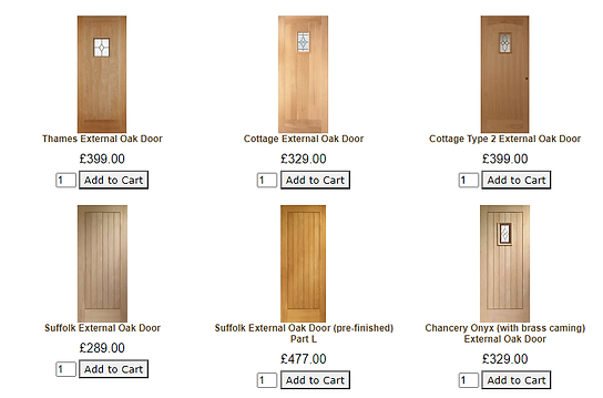 Oak External Doors