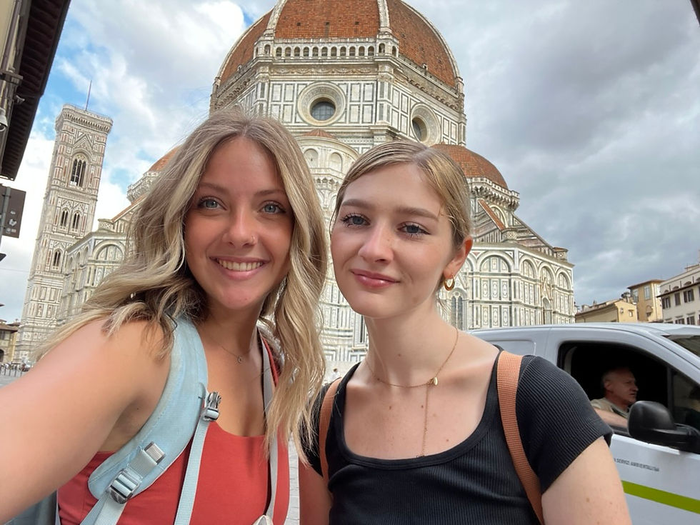 The Duomo looks beautiful as ever on our walk to class!