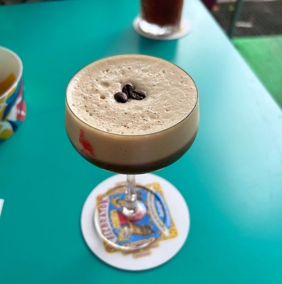 Savannah got an espresso martini!