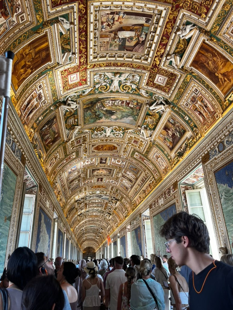 The Hall of Maps was one of our favorite parts of the tour!