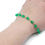 Thumbnail: Green bead bracelet