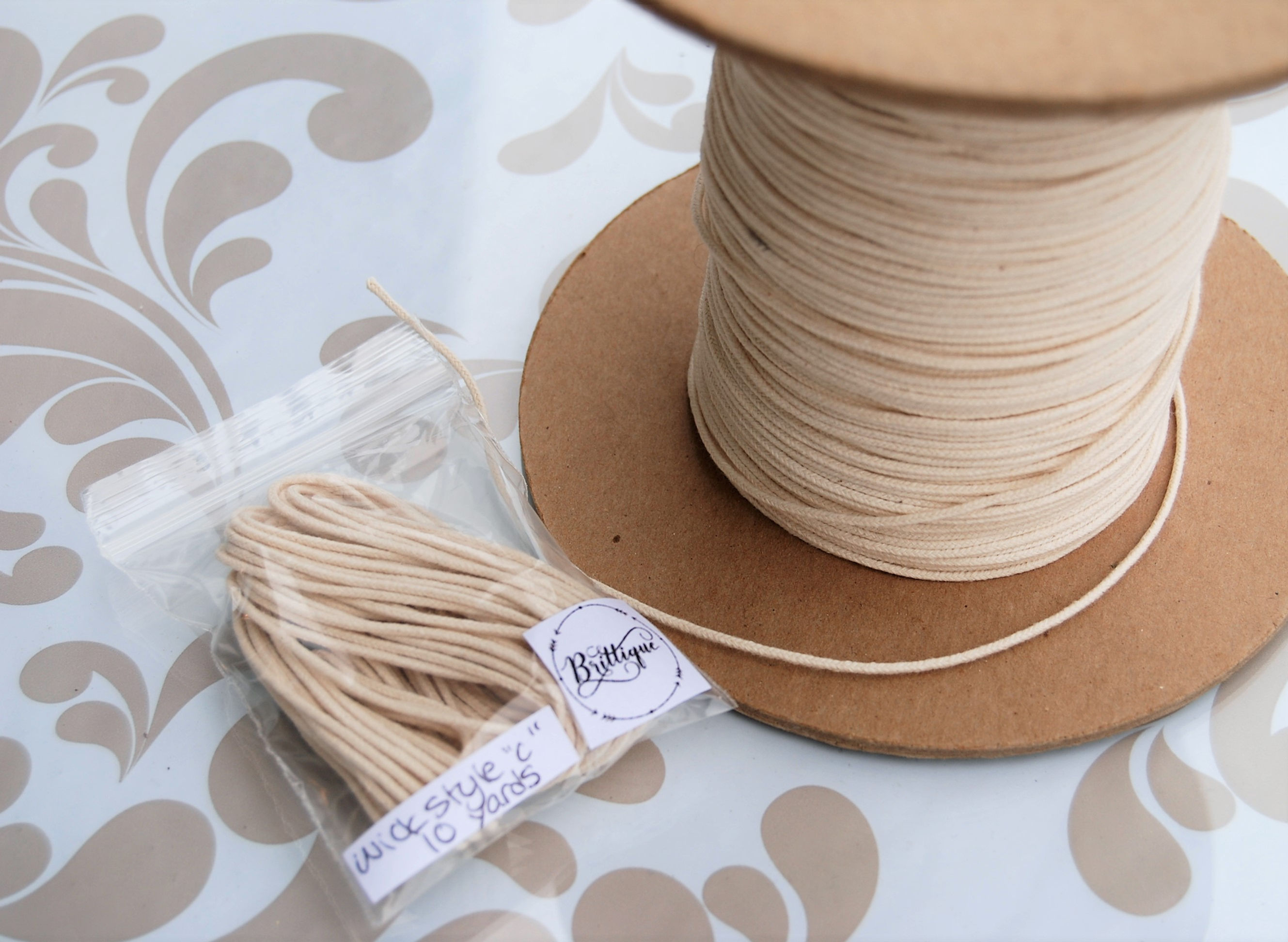 Candle wicking by the yard (C- Medium)