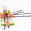 Thumbnail: pink orange flower hair pins