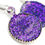 Thumbnail: Deep purple glitter resin earrings