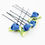 Thumbnail: Royal Blue Floral Hair Pins