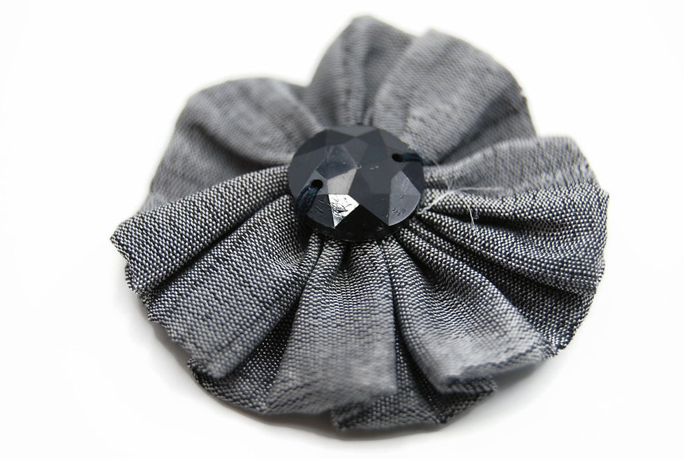 Thumbnail: Brown floral hair pin set