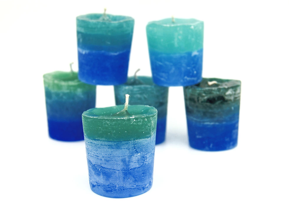Thumbnail: Blue Green Ombre Votives